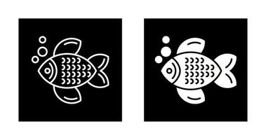 icono de vector de pescado