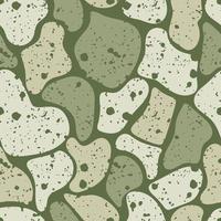 Modern abstract geometric pattern. Creative collage with shapes in trendy cool olive tones. vector