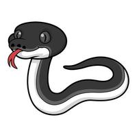 Cute happy albertisi snake cartoon vector
