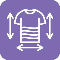 Clothes Measurement Icon Vector Design