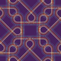 Geometric seamless pattern  in retro style vector