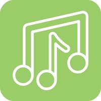musical notas icono vector diseño