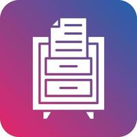 File Drawer Icon Vector Design