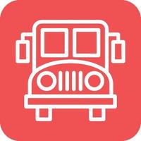 School Bus Icon Vector Design
