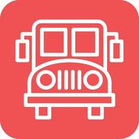 School Bus Icon Vector Design