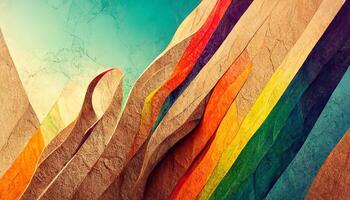 Excellent 3D art, Diversity and pride wallpaper background illustration. photo