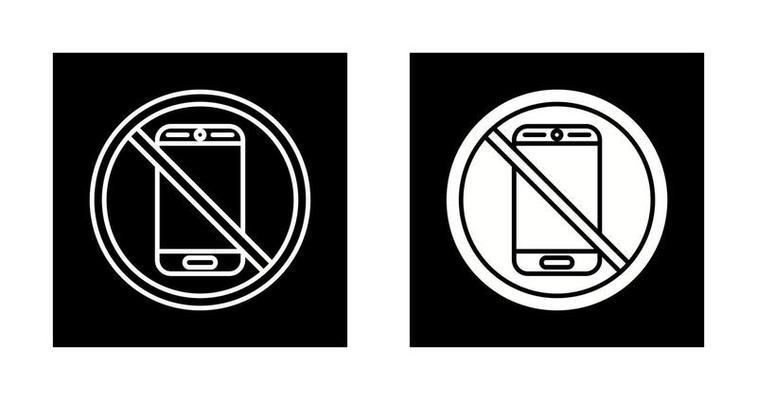 No Phone Vector Icon