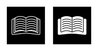 Open Book Vector Icon