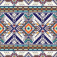 Native pattern american tribal indian ornament pattern geometric ethnic textile texture tribal aztec pattern navajo mexican fabric seamless Vector decoration fashion