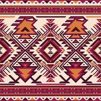 nativo modelo americano tribal indio ornamento modelo geométrico étnico textil textura tribal azteca modelo navajo mexicano tela sin costura vector decoración Moda