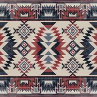 Native pattern american tribal indian ornament pattern geometric ethnic textile texture tribal aztec pattern navajo mexican fabric seamless Vector decoration fashion