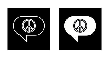 Peace Chat Vector Icon