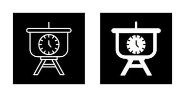 Time Manage Presentation Vector Icon