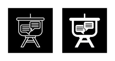 Chat Presentation Vector Icon