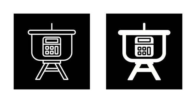 Calculation Presentation Vector Icon
