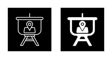 Location Presentation Vector Icon