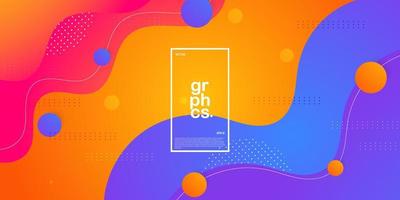 Colorful geometric pink,orange,blue and purple with lines gradient background. simple and cool design for display product ad website template wallpaper poster. Eps10 vector