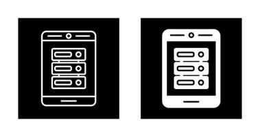 icono de vector de teléfono de datos