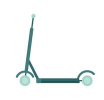 Electric scooter for adults, kids semi flat colour vector object. Folding escooter for riding. Editable cartoon style icon on white. Simple spot illustration for web graphic design and animation