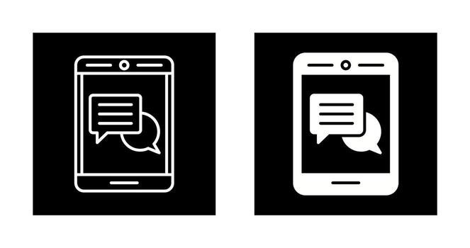 icono de vector de comentario