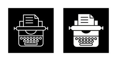 Typewriter Vector Icon