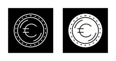 icono de vector de moneda euro