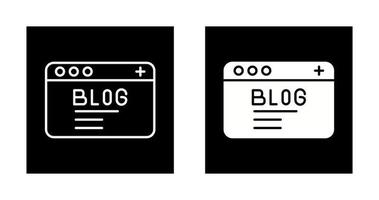 icono de vector de blog