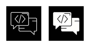 icono de vector de conversación