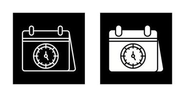 icono de vector de horario