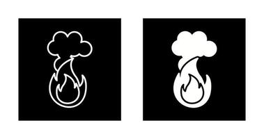 Fire Pollution Vector Icon