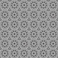 Classic batik seamless pattern background geometric mandala wallpaper. elegant traditional floral motif photo