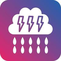 Heavy Rain Icon Vector Design