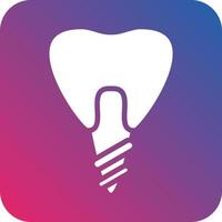 Dental Implant Icon Vector Design