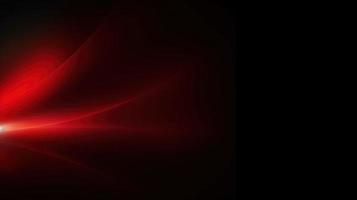 Abstract red light on black background with copy space for your text photo