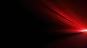 Abstract red light on black background with copy space for your text photo