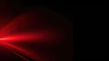 Abstract red light on black background with copy space for your text photo