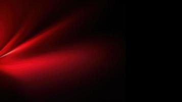 Abstract red light on black background with copy space for your text photo