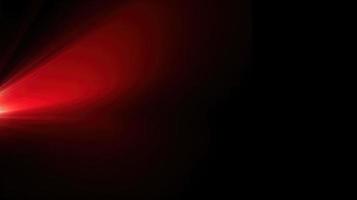 Abstract red light on black background with copy space for your text photo