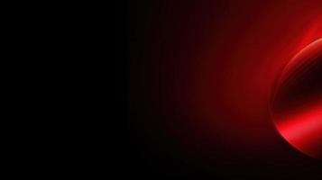 Abstract red light on black background with copy space for your text photo