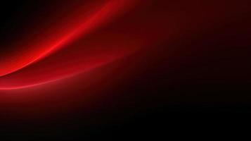 Abstract red light on black background with copy space for your text photo