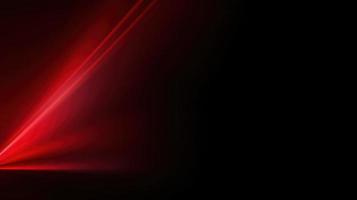 Abstract red light on black background with copy space for your text photo