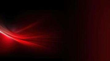 Abstract red light on black background with copy space for your text photo