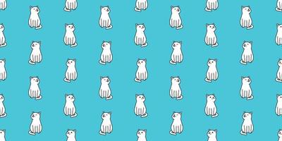 cat seamless pattern vector isolated kitten cat smile wallpaper background