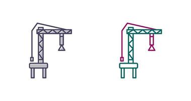 Harbor Crane Vector Icon