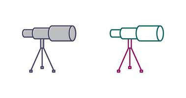 Telescope on Stand Vector Icon