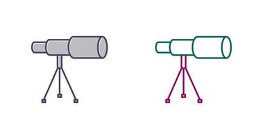 Telescope on Stand Vector Icon