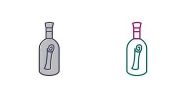 Scroll in Bottle Vector Icon