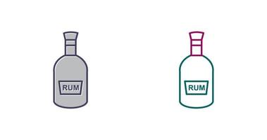 Bottle of Rum Vector Icon