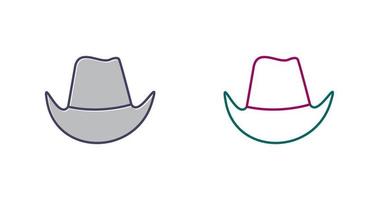 icono de vector de sombrero de vaquero