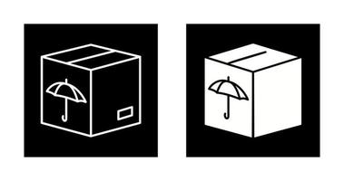 icono de vector de caja empaquetada